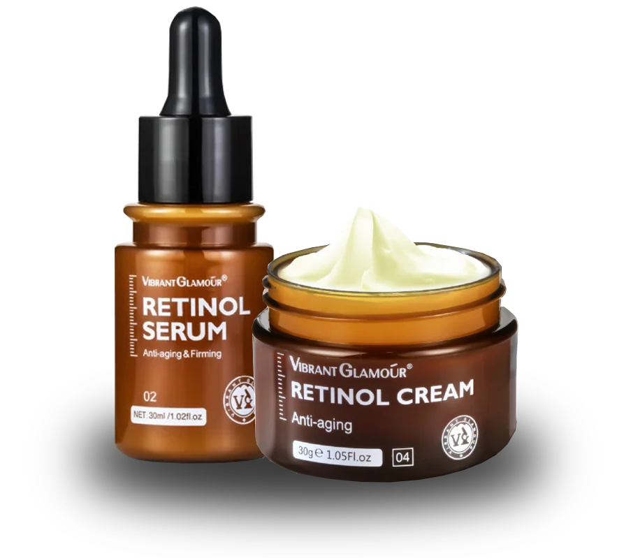 Комплект Vibrant Glamour: крем + сироватка з ретинолом